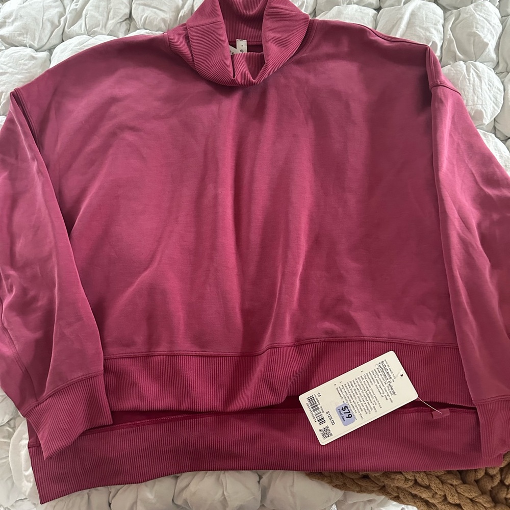 Lululemon Pink Mock Neck Sweatshirt